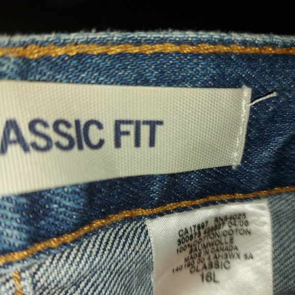 Gap Classic Fit Stonewash Jeans 16 Long - Picture 8 of 9